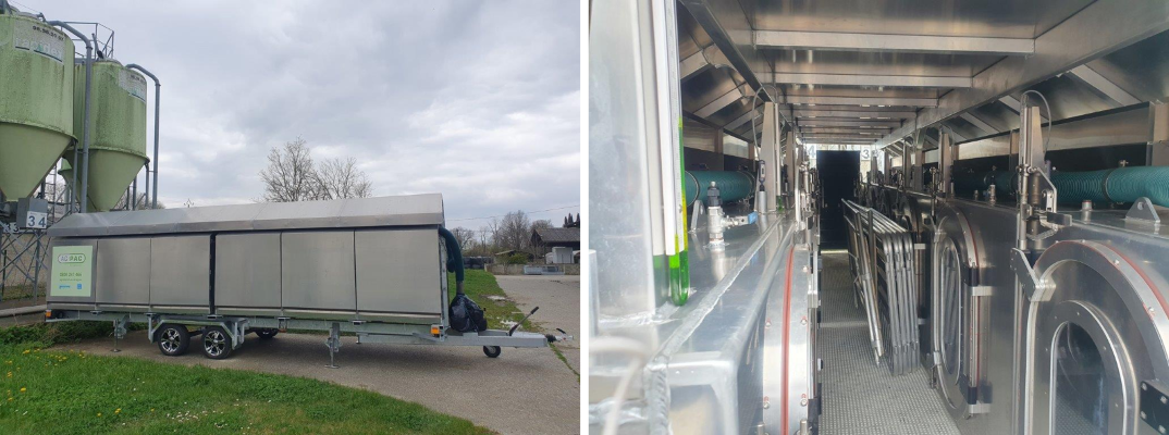 Portable chambers for measuring greenhouse gas emissions in small ruminants.